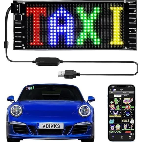 VDIKKS LED Sign Programmable FPCB Flexible Matrix Panel Small Screen Animation T - Picture 7 of 7